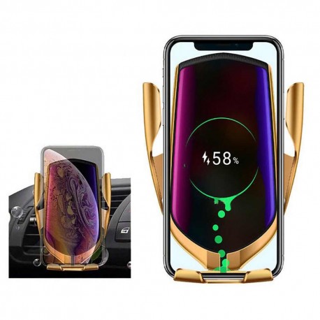 Автомобильная зарядка держатель с сенсорным датчиком Smart Sensor Car Wireless R1  оптом-5