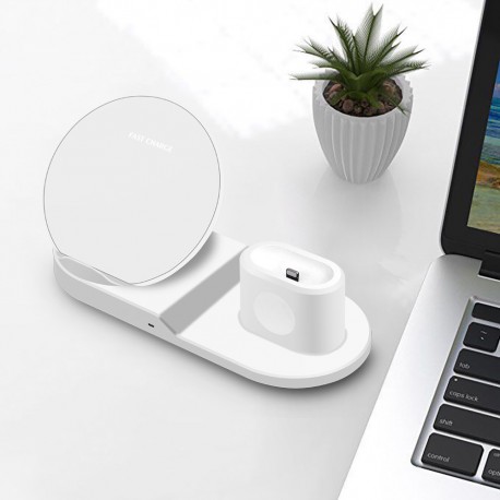 Беспроводное зарядное устройство FastCharge 3 в 1  оптом-9