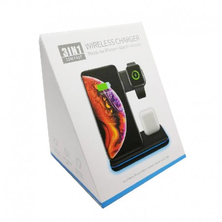 Беспроводное зарядное устройство FastCharge 3 в 1  оптом-4