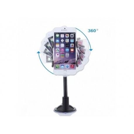 Автомобильный держатель универсальный прищепка на присоске для смартфонов до 6"   оптом-2