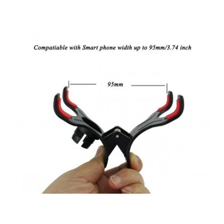 Автомобильный держатель универсальный прищепка на присоске для смартфонов до 6"   оптом-3