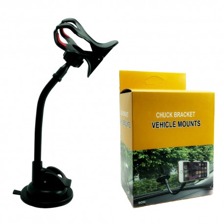 Автомобильный держатель универсальный прищепка на присоске для смартфонов до 6"   оптом