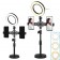 Кольцевая лампа для макияжа с 2 держателями для телефона Live Light Holder WS-868  оптом