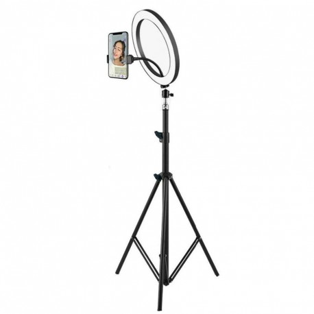 Светодиодная кольцевая лампа 36 см со штативом  оптом-1