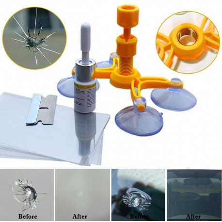 Набор для ремонта автостёкол Windshield Repair Kit  оптом-4