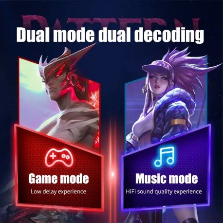 Игровые наушники-вкладыши M28 DAMAX PLAYGAMES WIRELESS 5.3 IPX-4 WS с микрофоном для геймеров  оптом-3