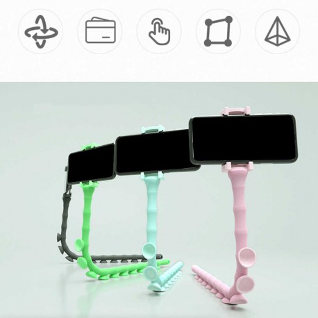 Гибкий держатель для телефона с присосками Cute Worm Lazy Holder  оптом-3