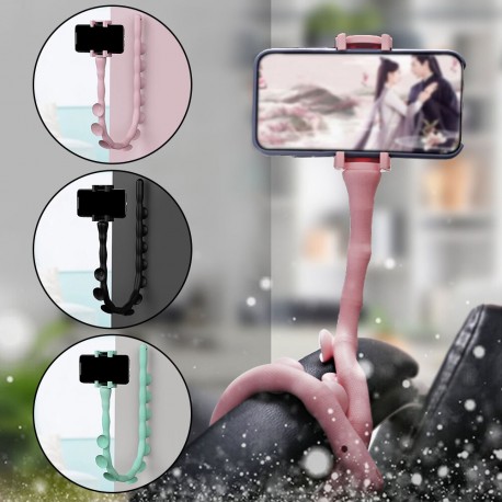 Гибкий держатель для телефона с присосками Cute Worm Lazy Holder  оптом-5