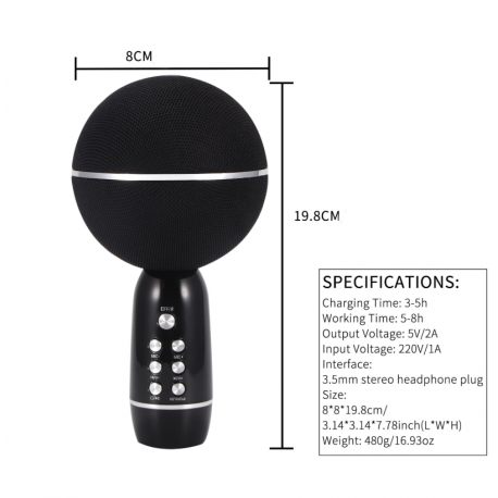 Беспроводной караоке микрофон YS-08  оптом-3