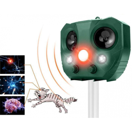 Садовый ультразвуковой отпугиватель животных на солнечной батарее с датчиком движения  оптом-1
