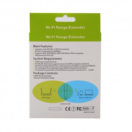 Беспроводной WiFi ретранслятор усилитель сигнала 802.11N/B/G Extender  оптом-6