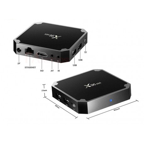 ТВ приставка X96 Mini Amlogic S905W 2/16 Гб с внешним ИК приемником  оптом-1
