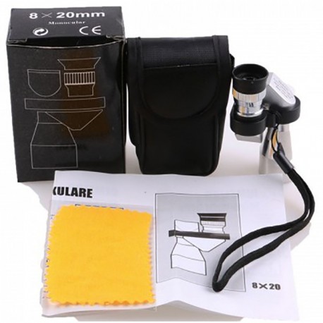 Мини карманный монокулярный телескоп VEKKLA 8x20 HD  оптом-3