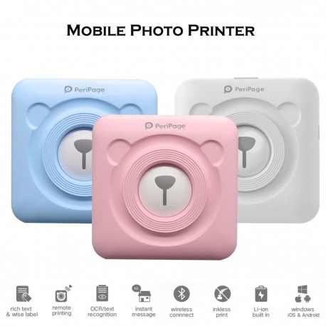 Карманный принтер PeriPage Mini Printer A6  оптом-9