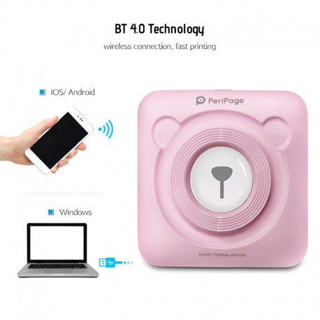 Карманный принтер PeriPage Mini Printer A6  оптом-13