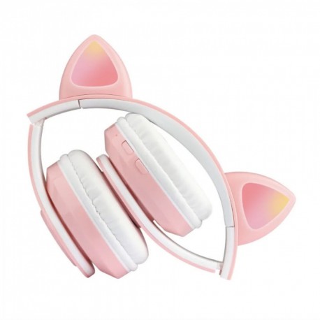 Беспроводные наушники Cat Ear CXT-B39 со светящимися кошачьими ушами  оптом-2