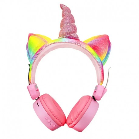 Наушники беспроводные детские единорог AH-807  оптом