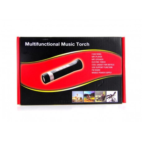 Колонка фонарик для велосипеда Multifunctional music torch  оптом-5