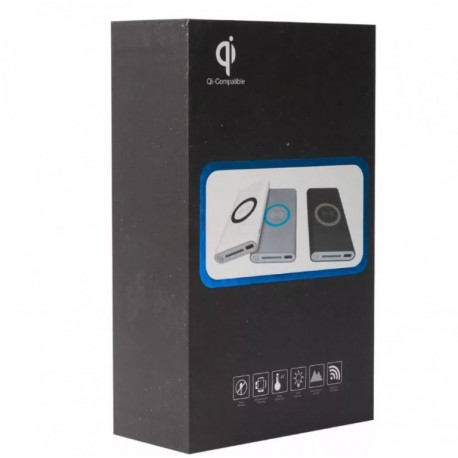 Power Bank Qi 20000 mah с беспроводной зарядкой  оптом-4