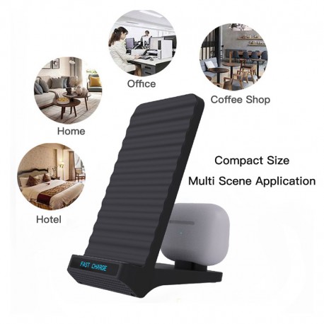 Беспроводная зарядная станция Fast Wireless Charger  оптом-4