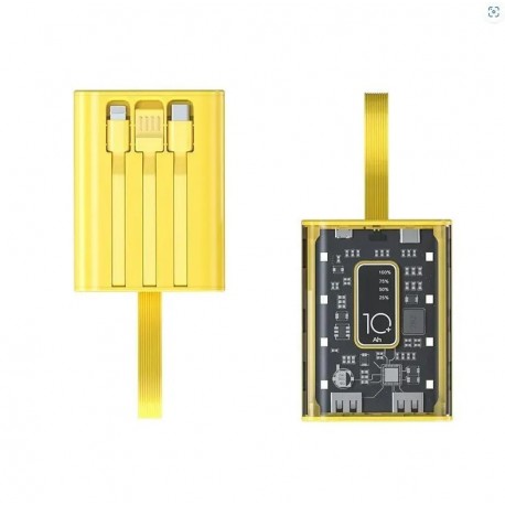 Внешний аккумулятор 10000mAh 3 в 1 - Lightning, USB, USB Type-C  оптом-1