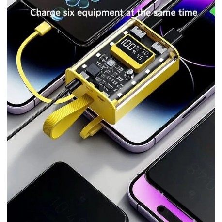 Внешний аккумулятор 10000mAh 3 в 1 - Lightning, USB, USB Type-C  оптом-4