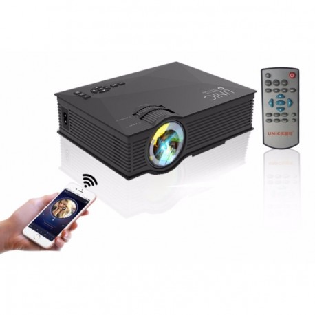 Мультимедийный Мини-проектор LED UC46 с Wi-Fi  оптом-4