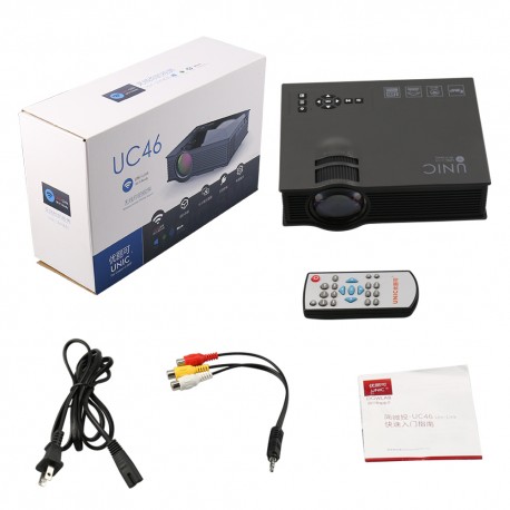 Мультимедийный Мини-проектор LED UC46 с Wi-Fi  оптом-5