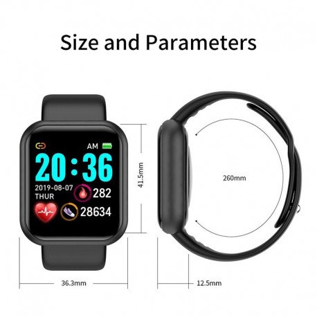 Умные часы Smart Watch y68 (d20 pro)  оптом-2