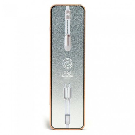 Кабель зарядки USB WK Cable to microUSB/Lightning 2-in-1 WKC-001  оптом-1