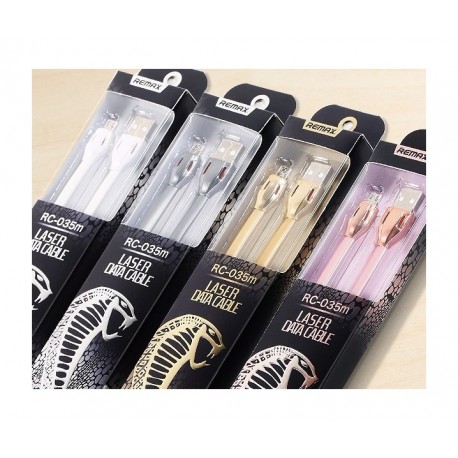 Кабель зарядки USB Lighting Remax Laser Cable RC-035  оптом-12
