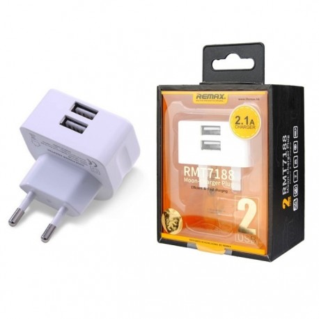 Сетевое зарядное устройство 2USB Remax RMT-7188  оптом-1
