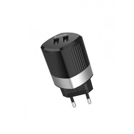 Сетевое зарядное устройство Hoco C55 с двумя USB портами  оптом-2