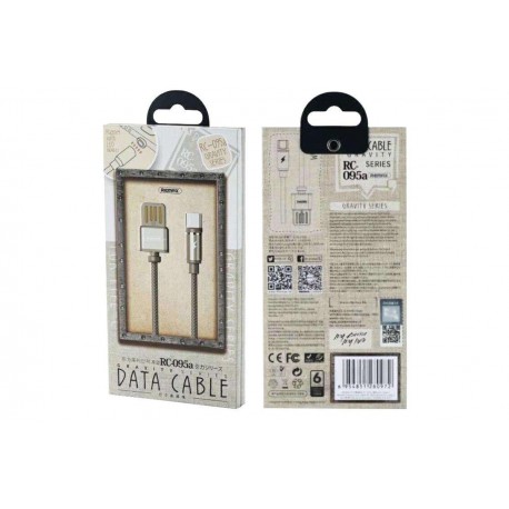 USB кабель Remax Gravity Lightning RC- 095 с магнитным штекером  оптом-1