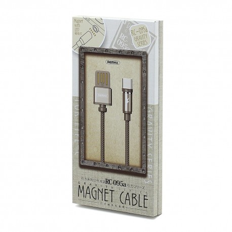 USB кабель Remax Gravity Lightning RC- 095 с магнитным штекером  оптом-2