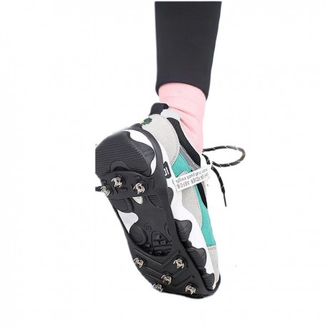 Ледоходы на обувь с шипами пяткой (пара), черные  оптом-2