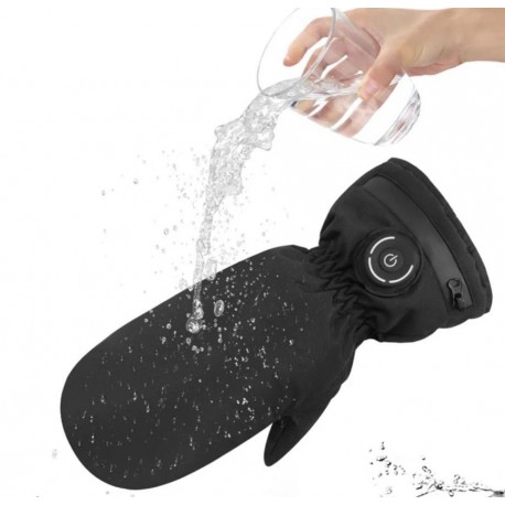 Ветрозащитные, зимние варежки Heating Gloves Winter с подогревом, 3 режима-3