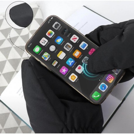 Ветрозащитные, зимние варежки Heating Gloves Winter с подогревом, 3 режима-4