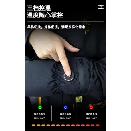 Ветрозащитные, зимние варежки Heating Gloves Winter с подогревом, 3 режима-6