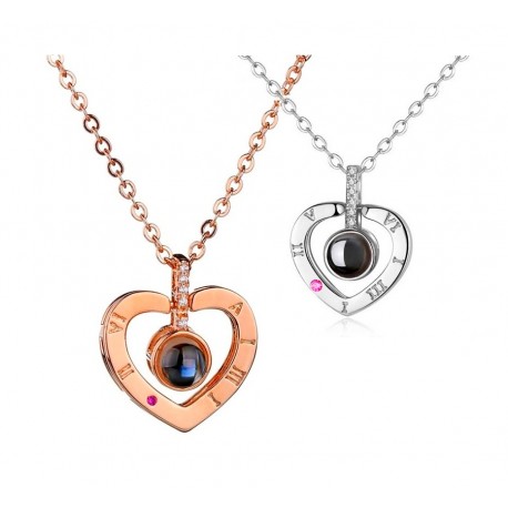 Кулон I Love You на 100 языках мира Сердце  оптом