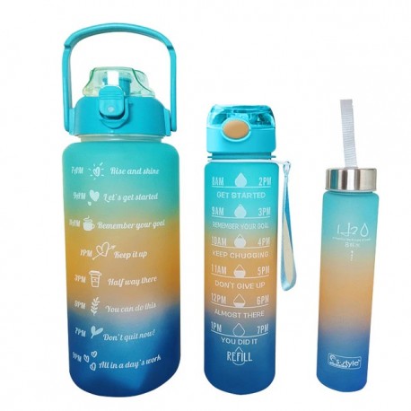 Набор бутылок для воды 2 л, 900 мл, 500 мл  оптом-2