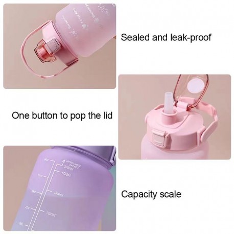 Набор бутылок для воды 2 л, 900 мл, 500 мл  оптом-6