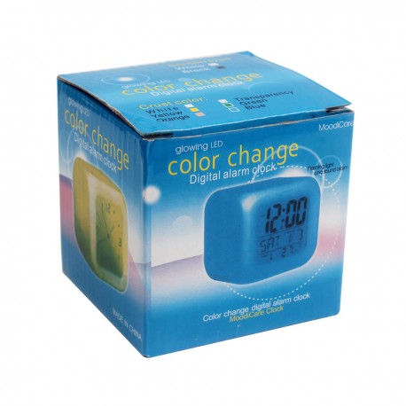 Будильник КУБ с Разноцветной Подсветкой Color Change  оптом-2