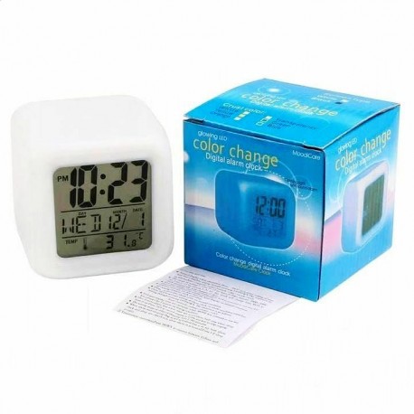 Будильник КУБ с Разноцветной Подсветкой Color Change  оптом