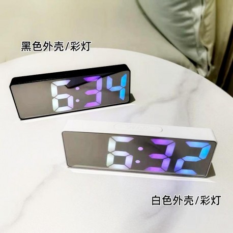 Электронные Настольные Часы с будильником, термометром и календарем  оптом-6