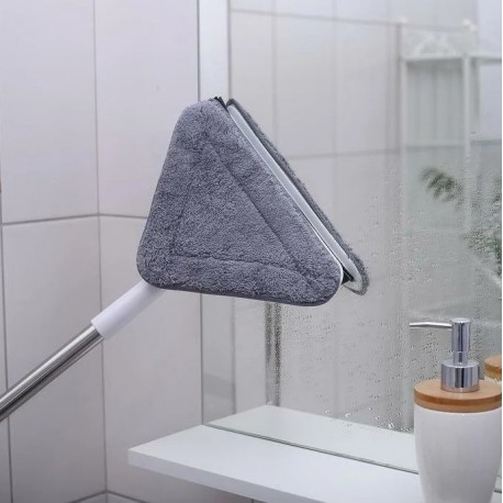 Телескопическая щетка для мытья окон треугольная  оптом-4