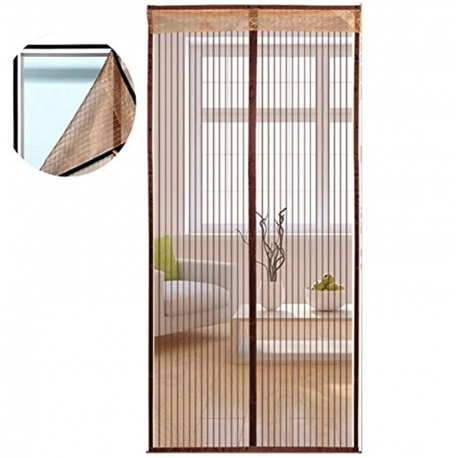 Москитная сетка для двери на магнитах с кружевом 100 х 210 см  оптом-1