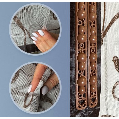 Москитная сетка для двери на магнитах Узоры и птицы 100х210 см  оптом-2