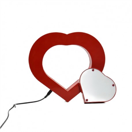 Магнитная левитационная квадратная фоторамка СЕРДЦЕ для дома, офиса LED подсветка  оптом-1