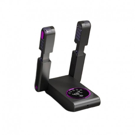 Сушилка для обуви для 2 пары с цифровым дисплеем, серая  оптом-1